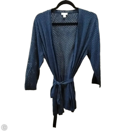 Sweater Cardigan By Westport In Navy, Size: Xl