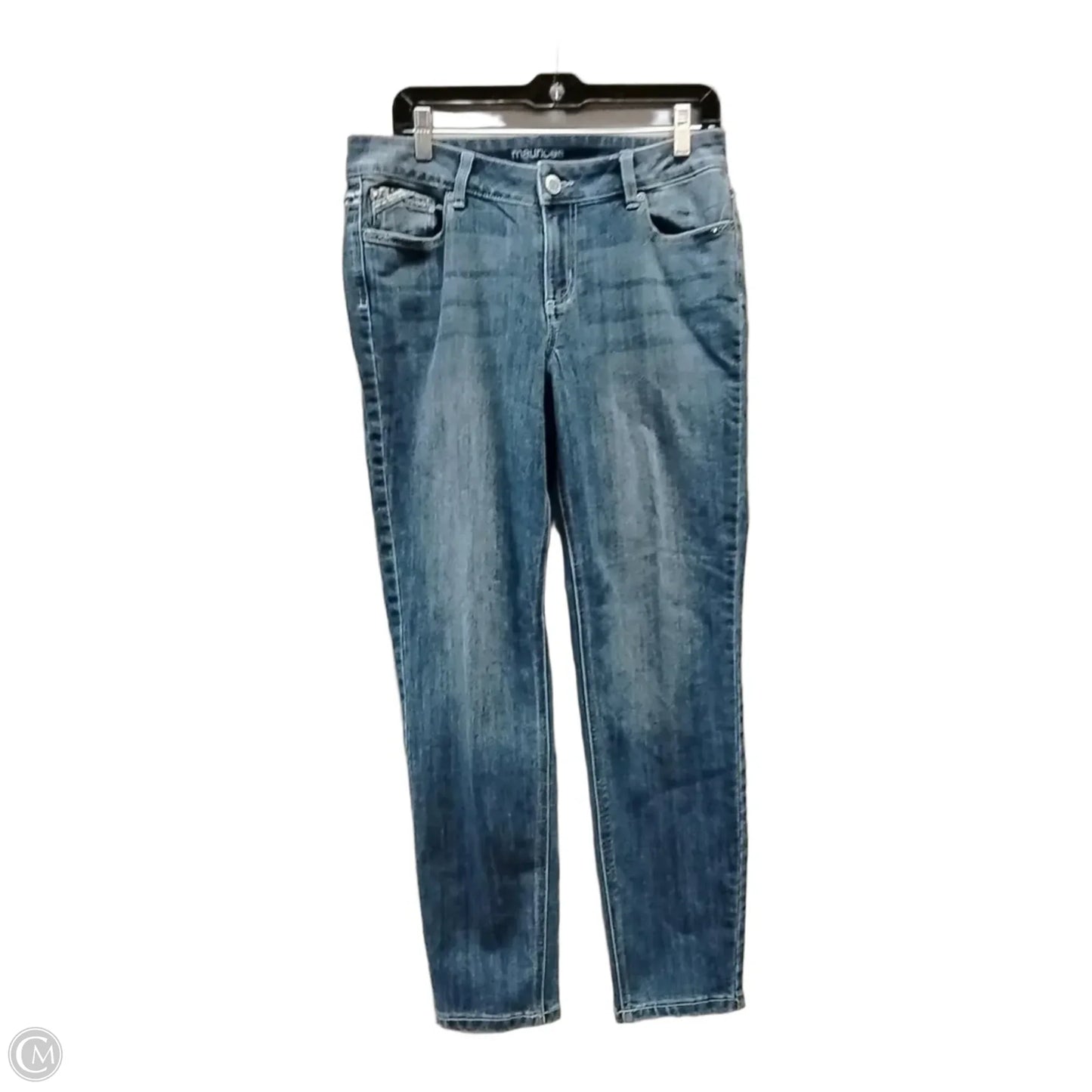 Jeans Straight By Maurices In Blue Denim, Size: 12