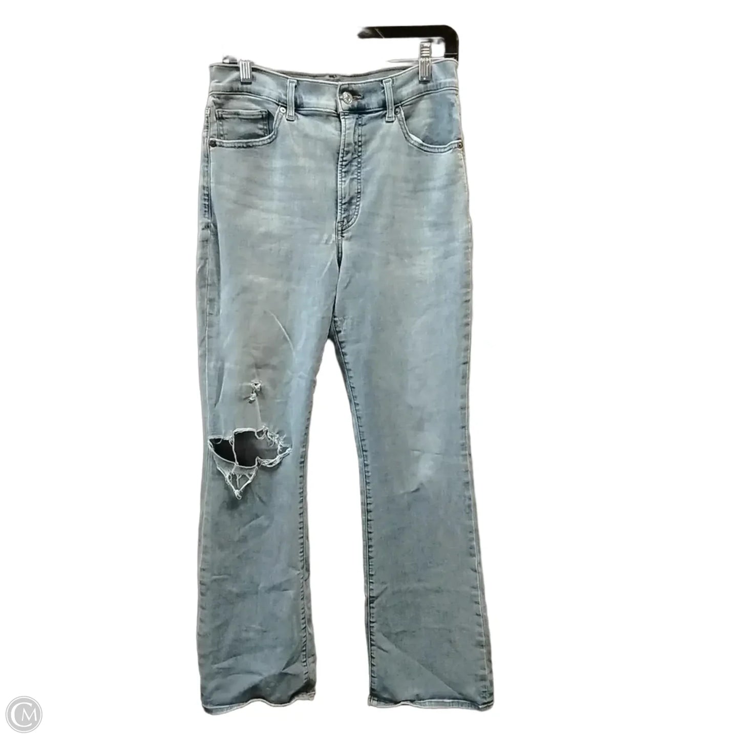Jeans Boot Cut By Express In Blue Denim, Size: 10