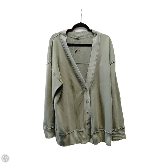 Sweater Cardigan By Aerie In Green, Size: L
