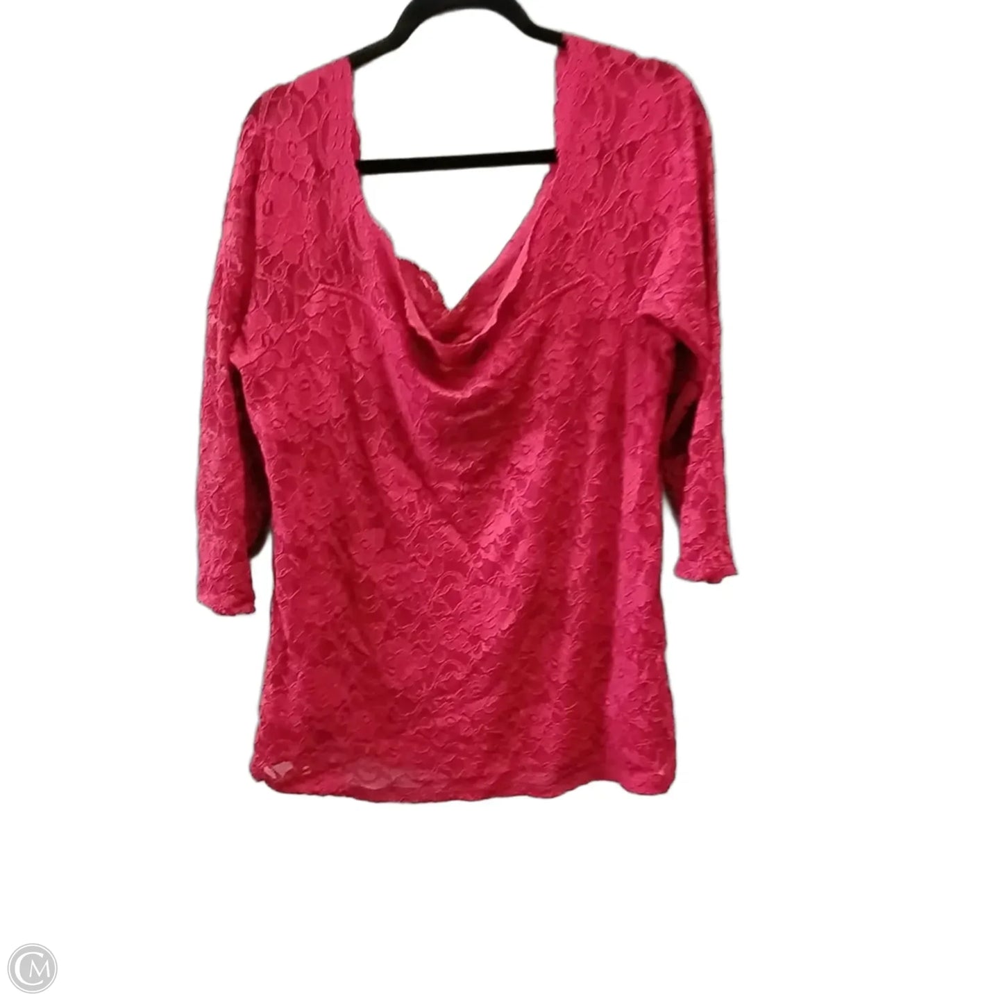 Blouse Long Sleeve By Torrid In Red, Size: 3x