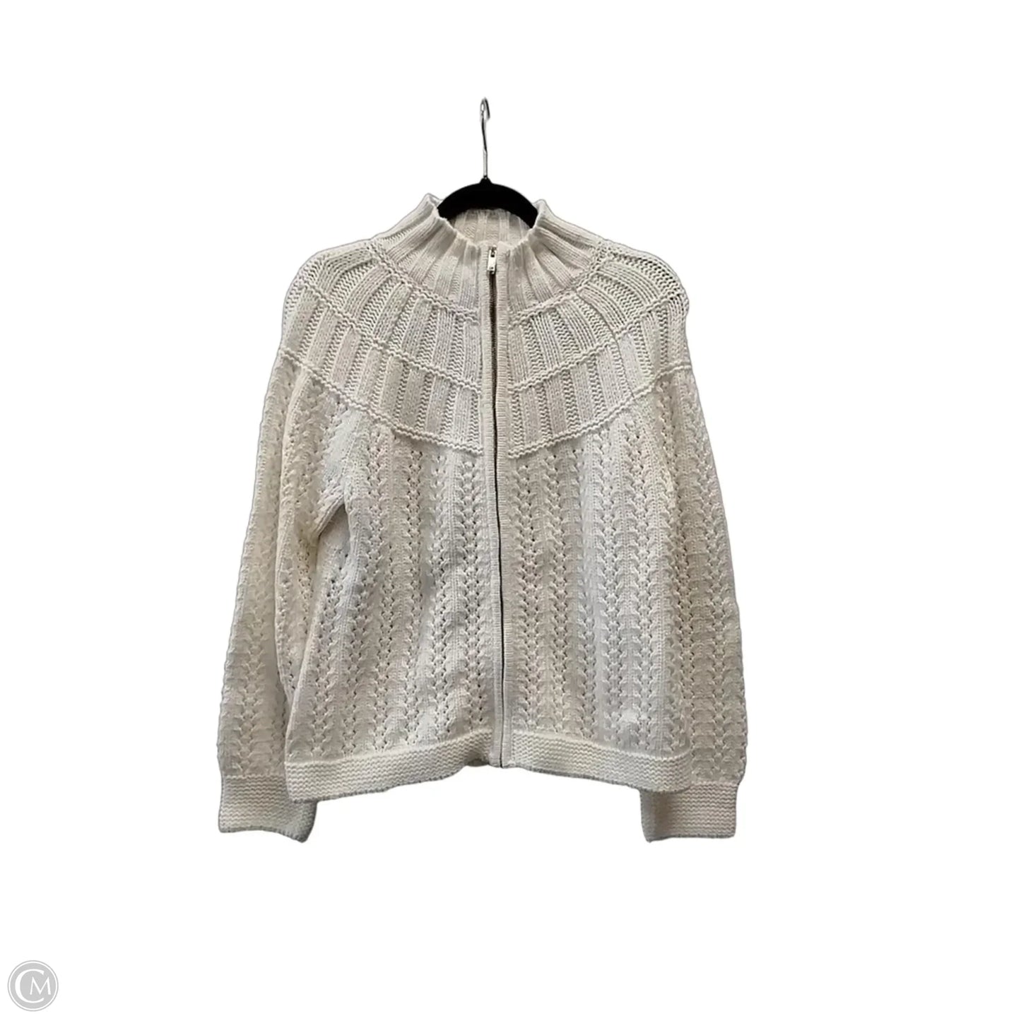 Sweater By Talbots In Cream, Size: M