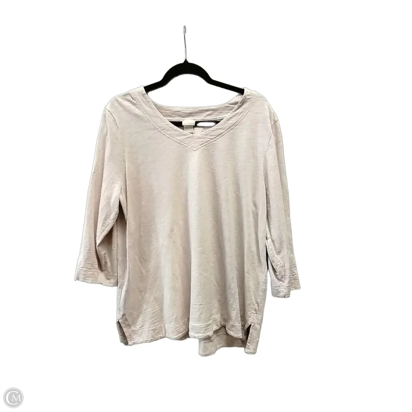 Top Long Sleeve By Chicos In Pink, Size: Xl