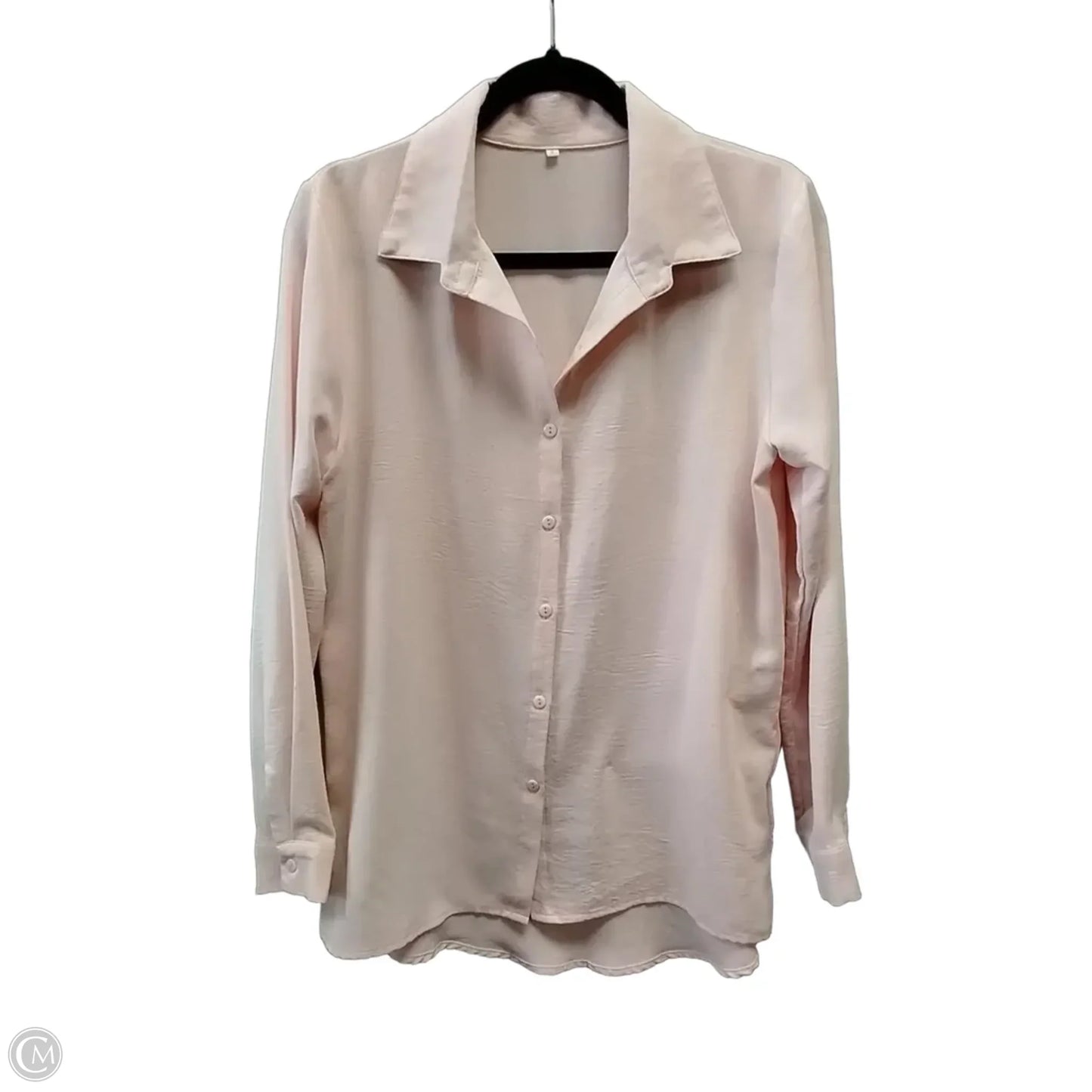 Blouse Long Sleeve By Cme In Pink, Size: S