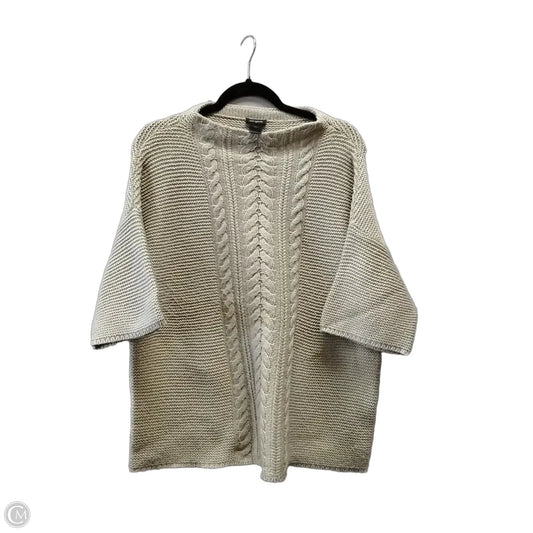 Sweater Short Sleeve By Ann Taylor In Beige, Size: L