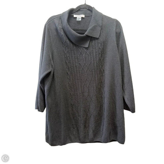 Sweater By Allison Daley In Black, Size: 3x