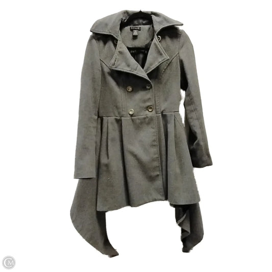 Coat Trench Coat By Venus In Grey, Size: Xs
