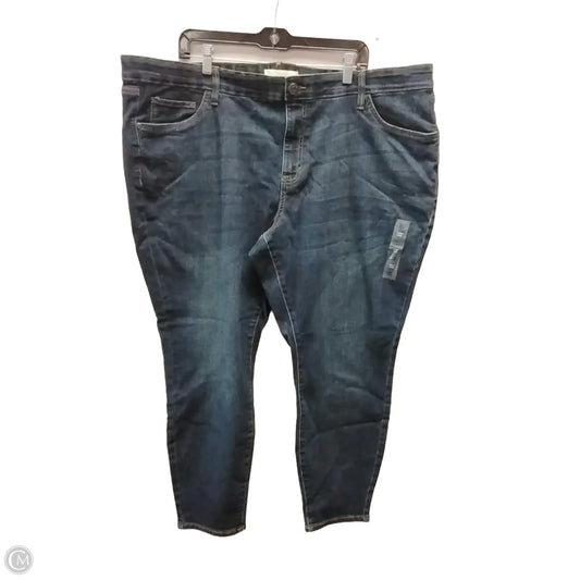 Jeans Skinny By Sonoma In Blue Denim, Size: 24w