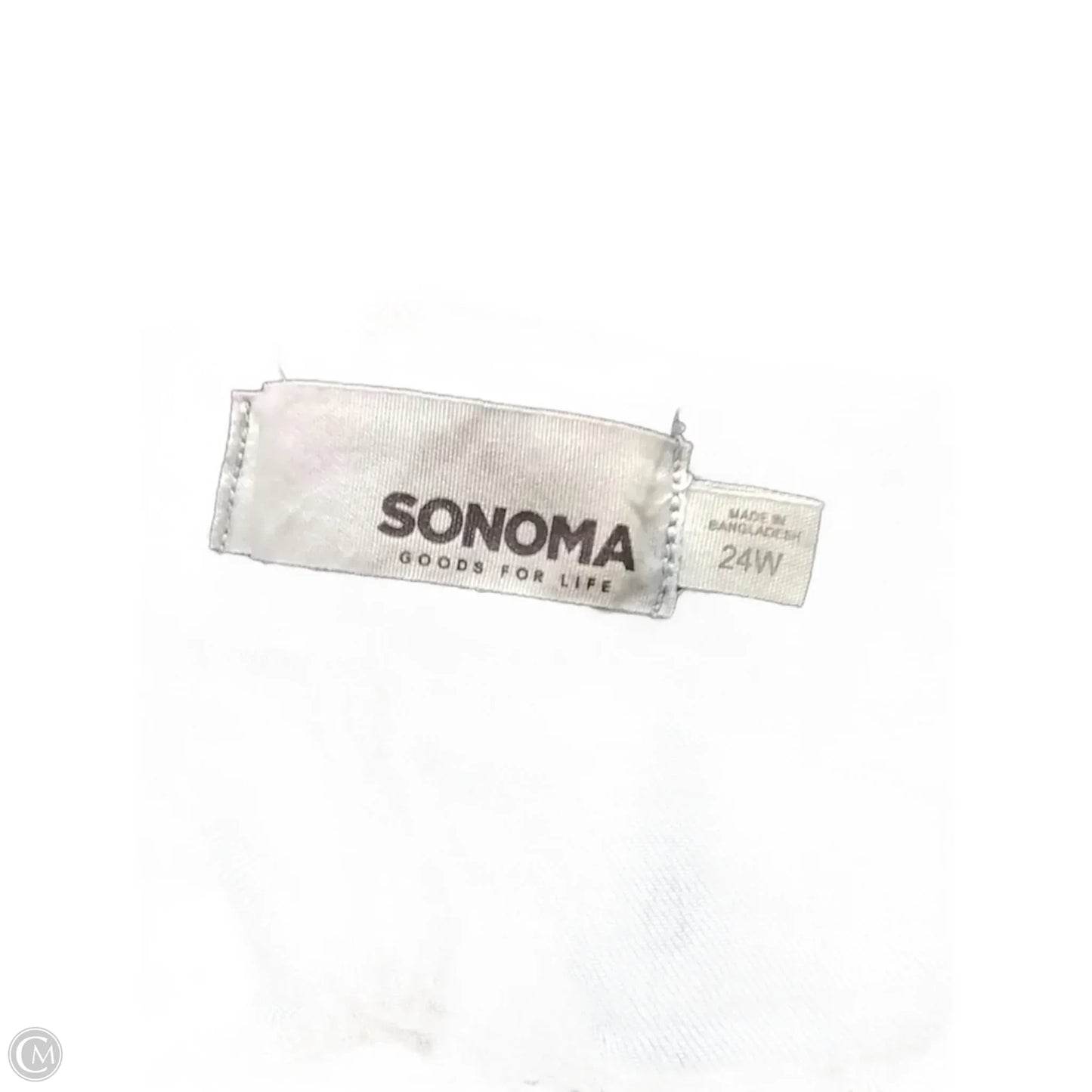 Jeans Skinny By Sonoma In Blue Denim, Size: 24w
