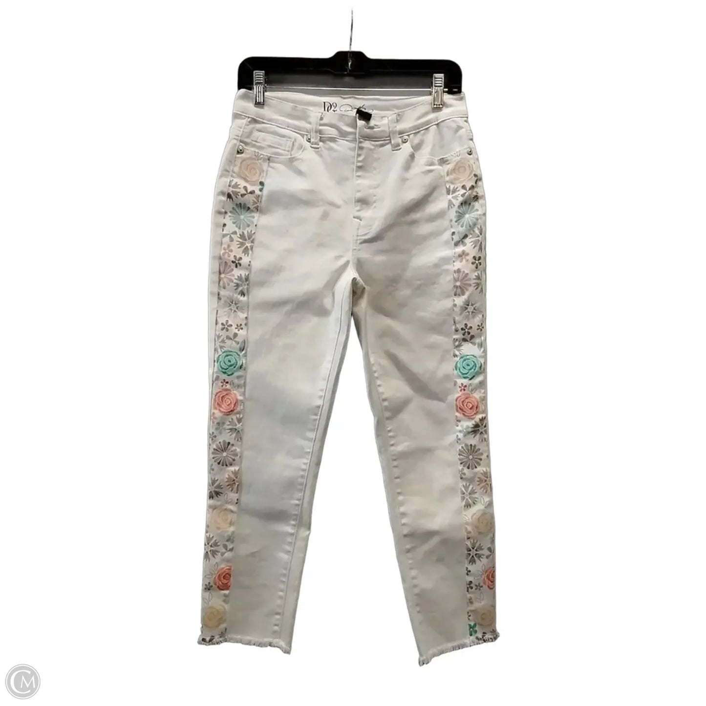 Jeans Straight By Dg2 In Floral Print, Size: 6