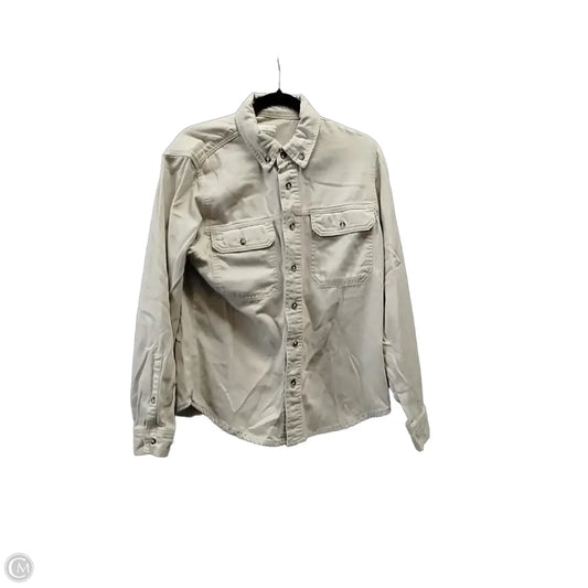 Jacket Denim By Lucky Brand In Beige, Size: S
