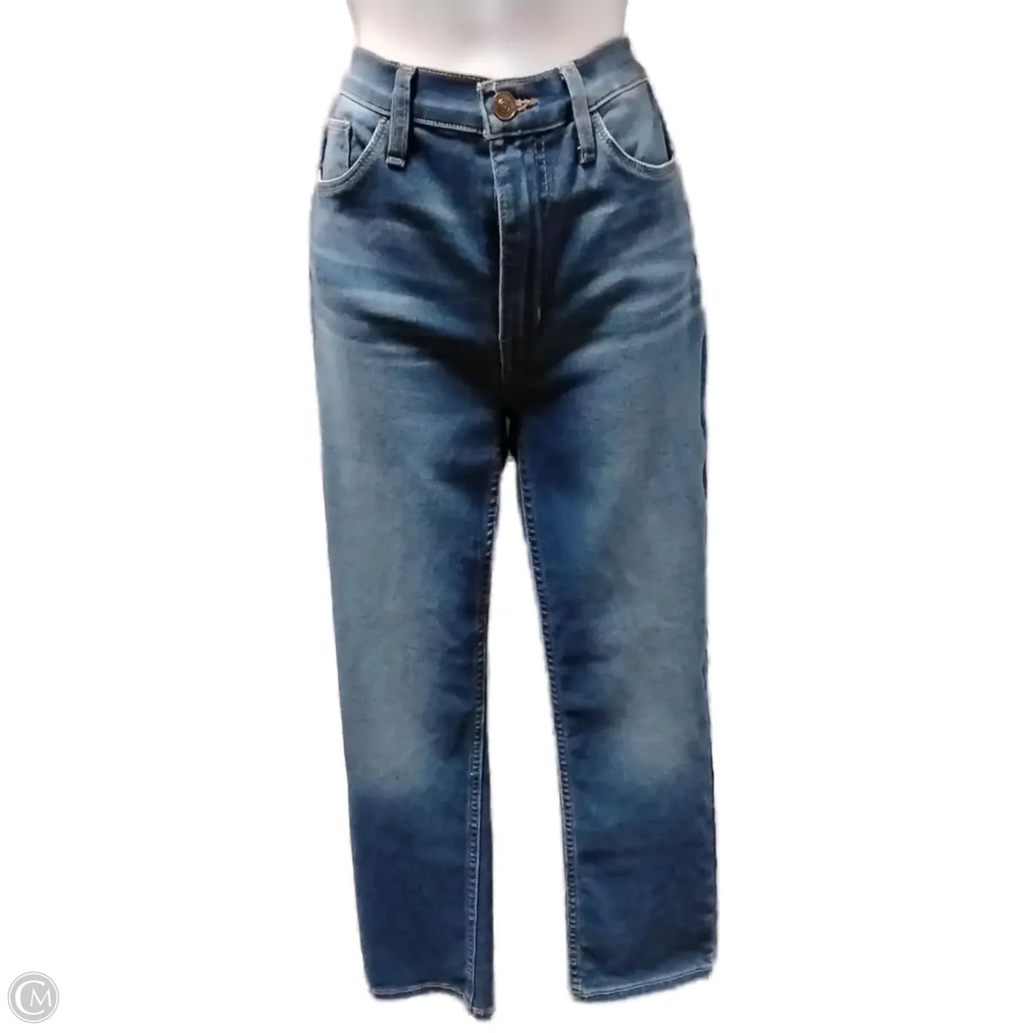 Jeans Straight By Hudson In Blue Denim, Size: 26