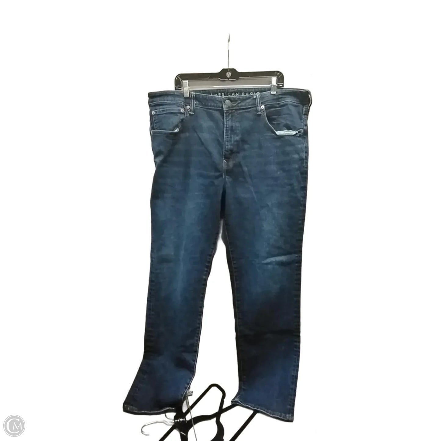 Jeans Straight By American Eagle In Blue Denim, Size: 18