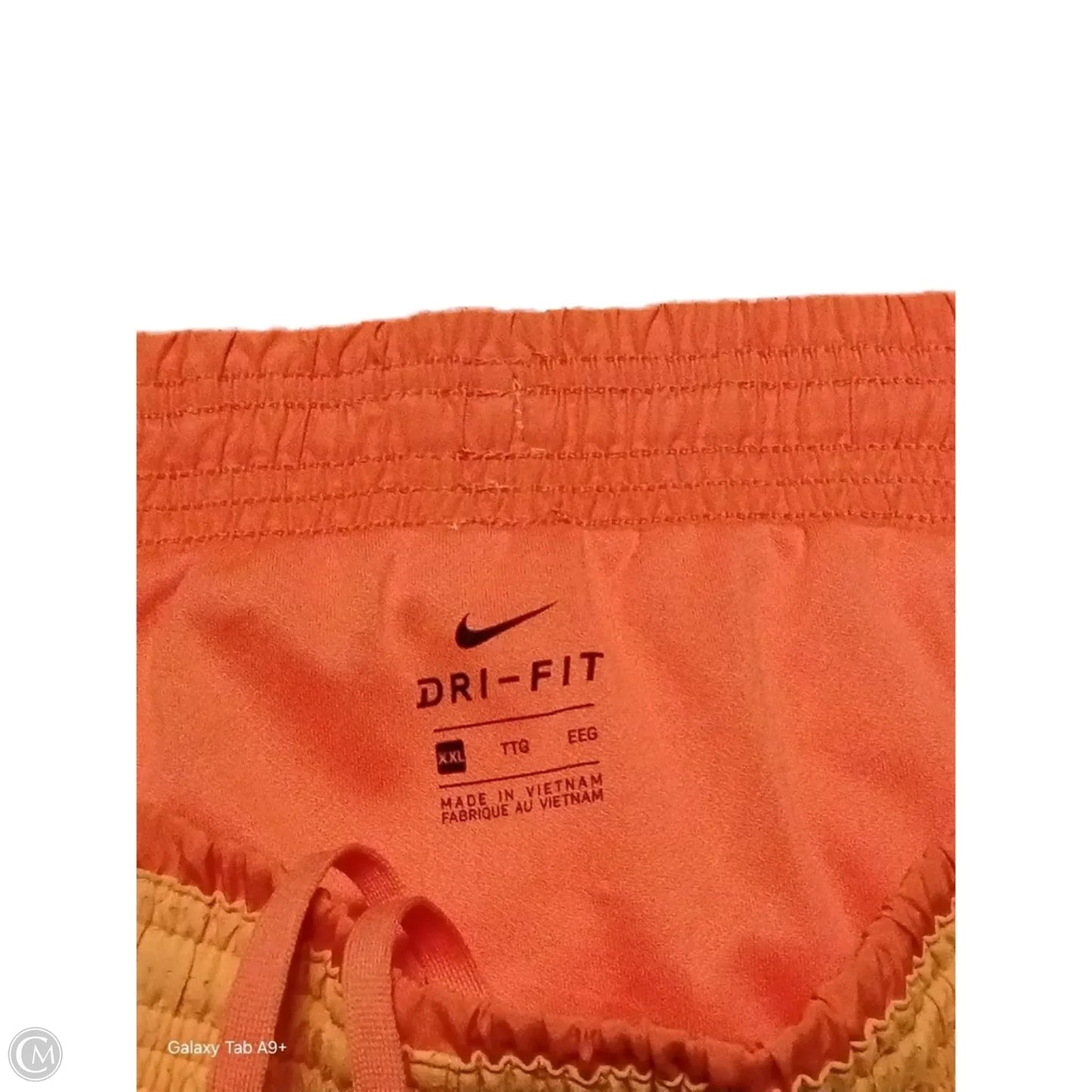 Athletic Shorts By Nike In Orange, Size: 2x