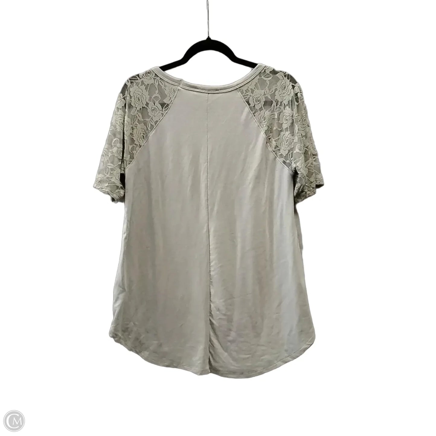 Top Short Sleeve By Zenana In Green, Size: L