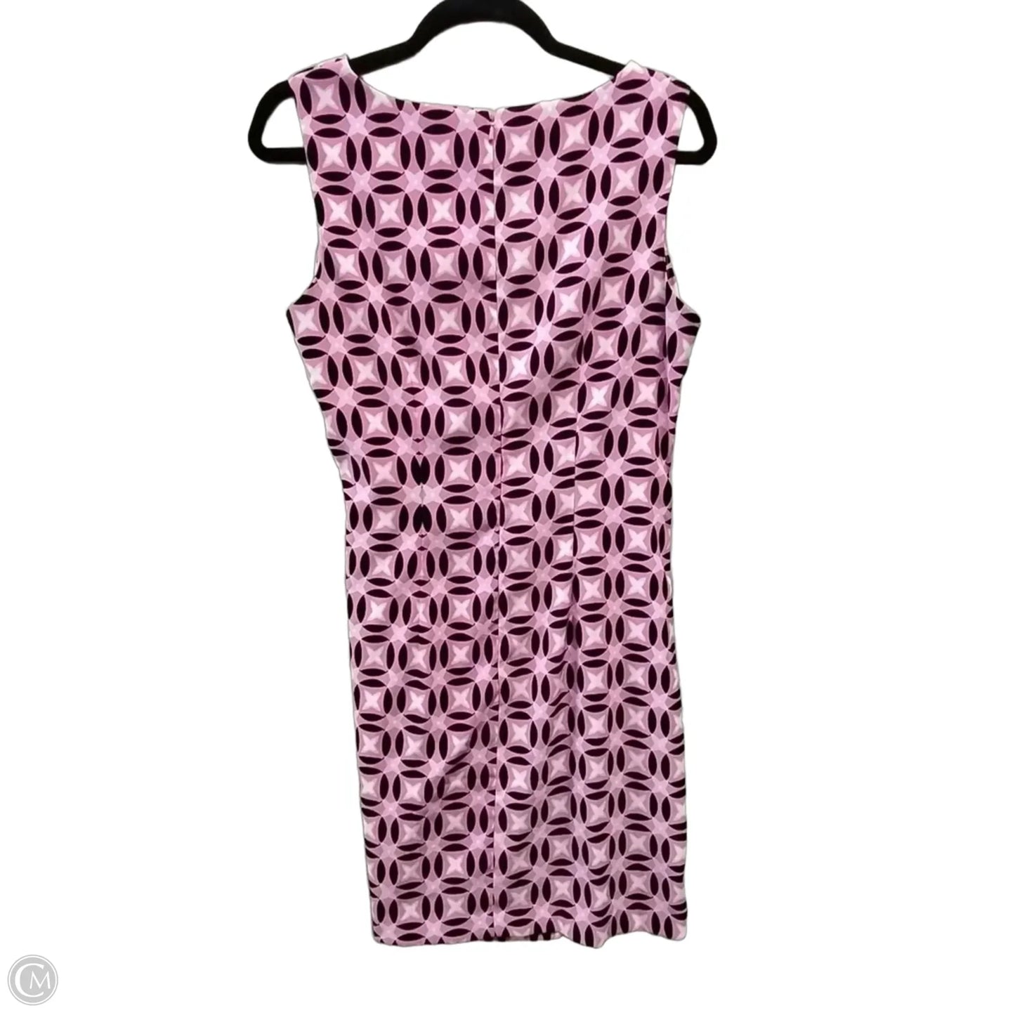 Dress Casual Midi By Agb In Geometric Pattern, Size: 10