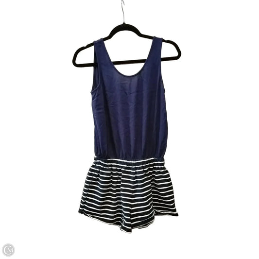 Romper By Umgee In Blue & White, Size: S