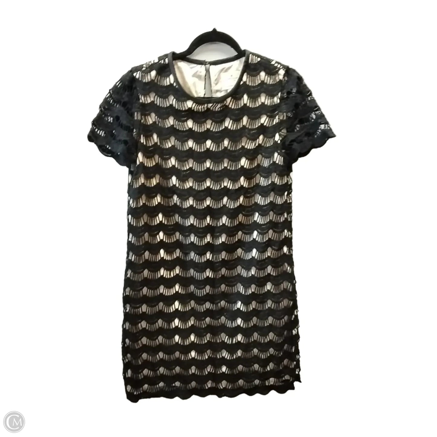 Dress Designer By Kate Spade In Black & Cream, Size: 8