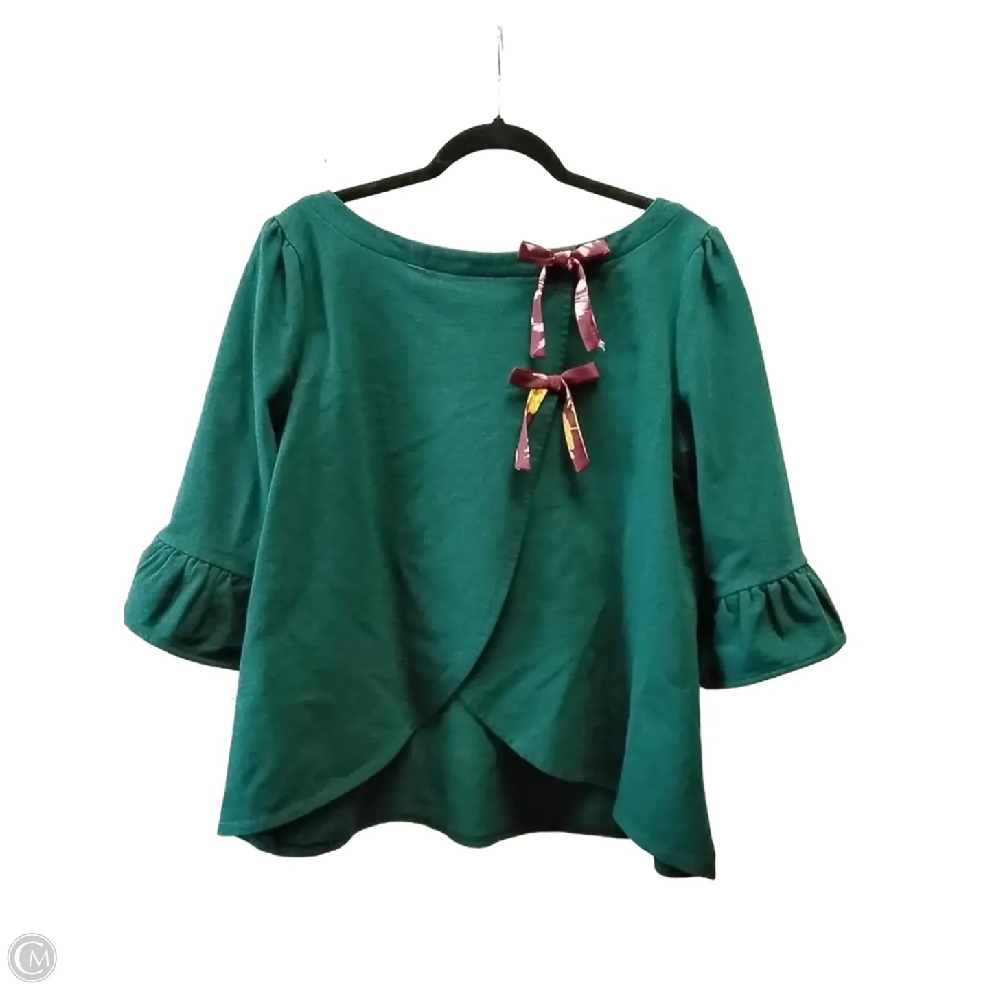 Top Long Sleeve By Modcloth In Green, Size: L