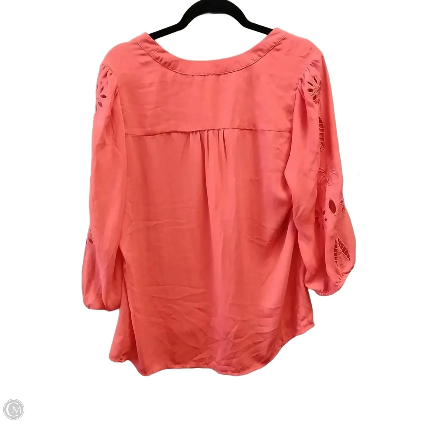 Blouse Long Sleeve By Brixon Ivy In Orange, Size: L
