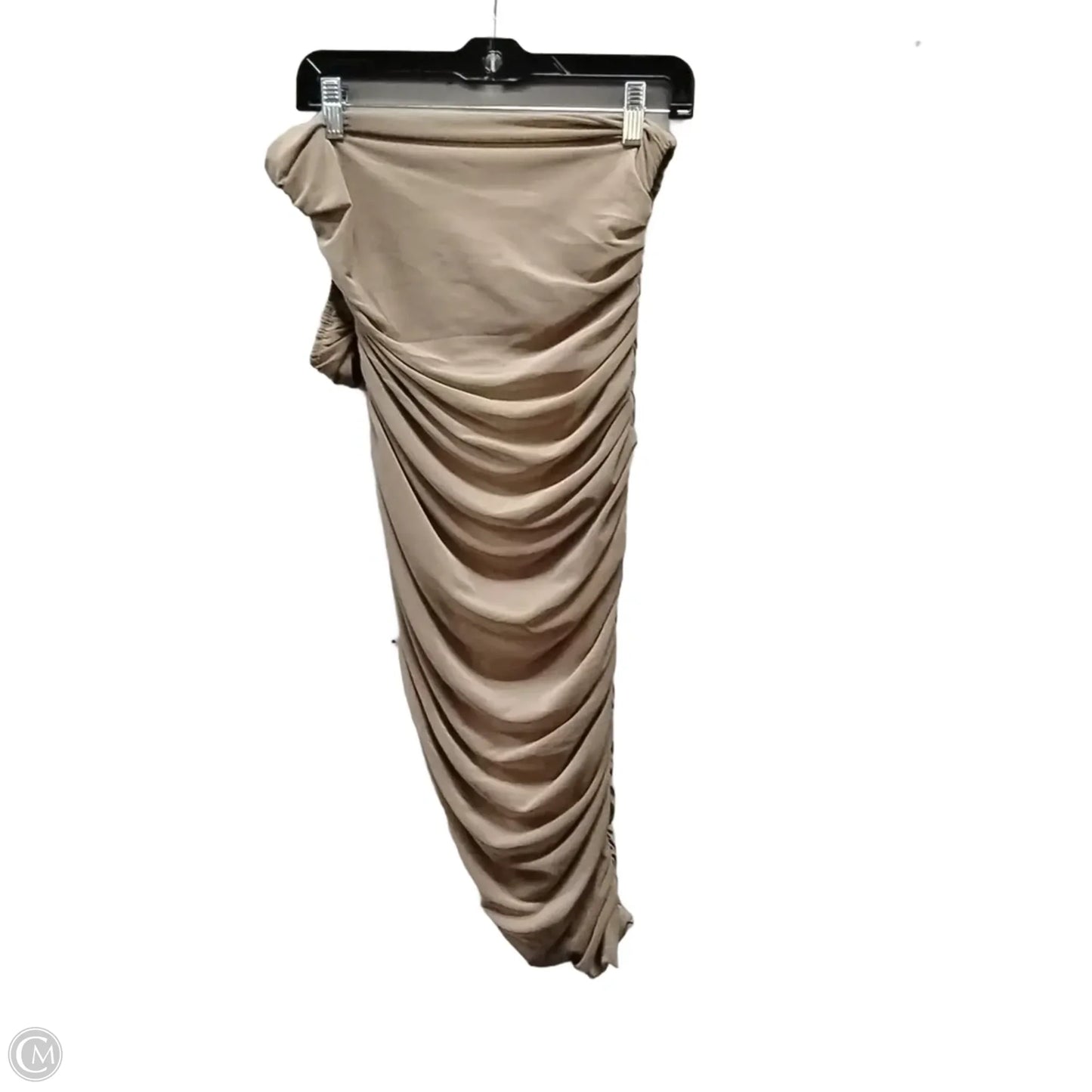 Dress Casual Midi By Clothes Mentor In Tan, Size: 6