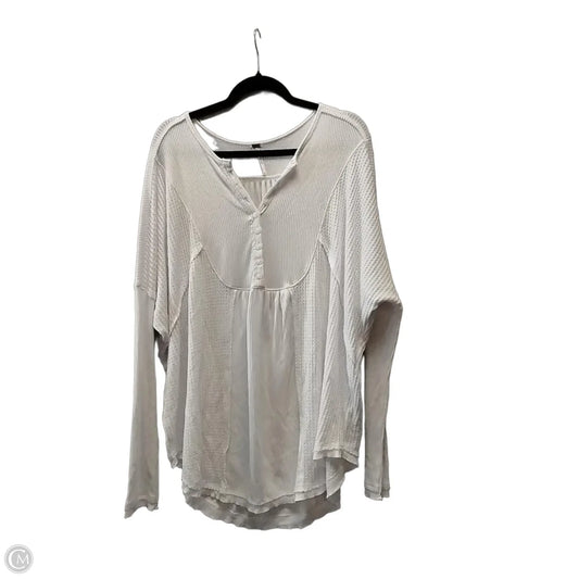 Top Long Sleeve By Free People In White, Size: L