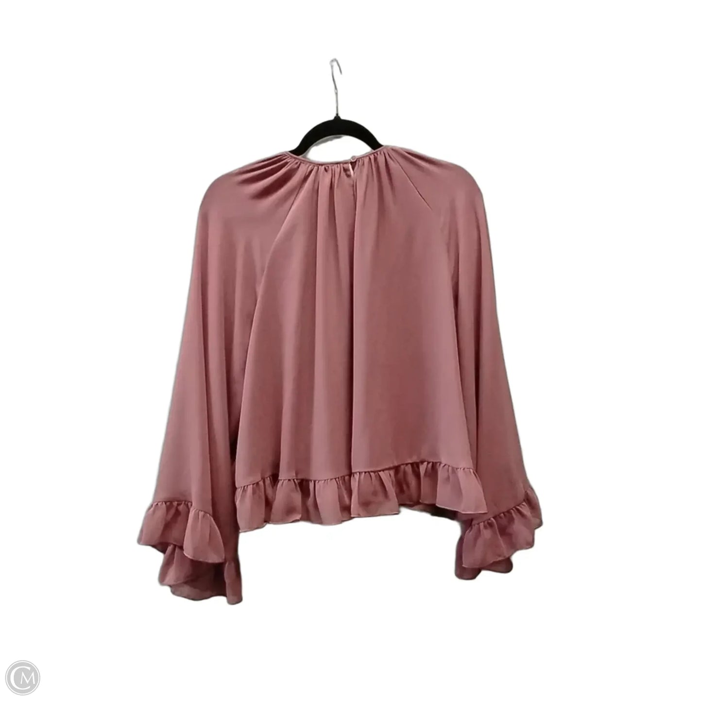 Blouse Long Sleeve By Wilfred In Pink, Size: M