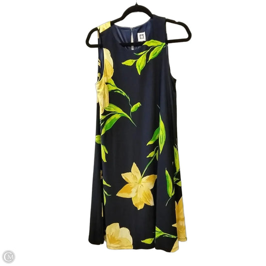 Dress Casual Midi By Anne Klein In Floral Print, Size: 10