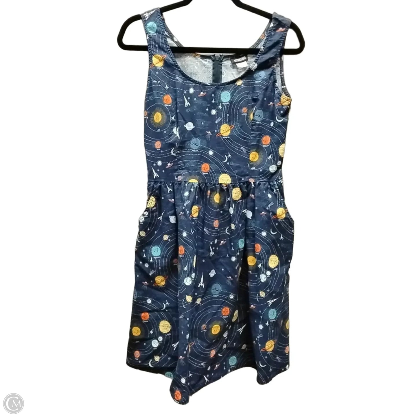 Dress Casual Midi By Clothes Mentor In Blue, Size: 12