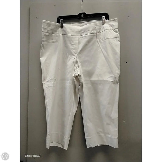 Pants Dress By Zac And Rachel In White, Size: 20w