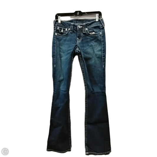 Jeans Boot Cut By True Religion In Blue Denim, Size: 4