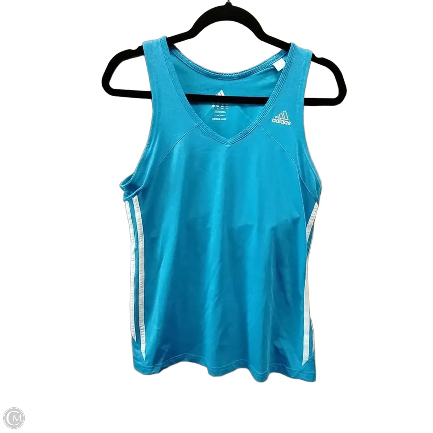 Athletic Tank Top By Adidas In Blue, Size: L