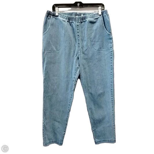 Jeans Straight By Croft And Barrow In Blue Denim, Size: 18