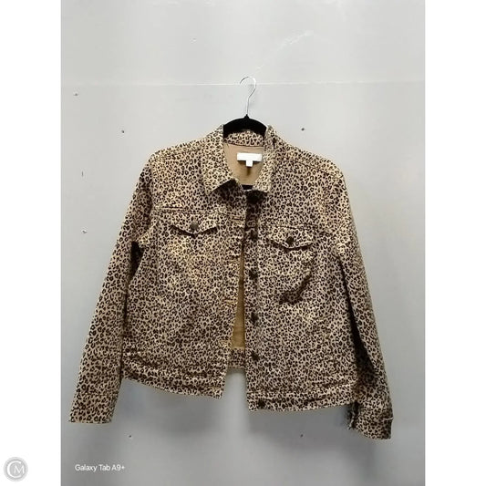 Jacket Denim By New Directions In Animal Print, Size: L