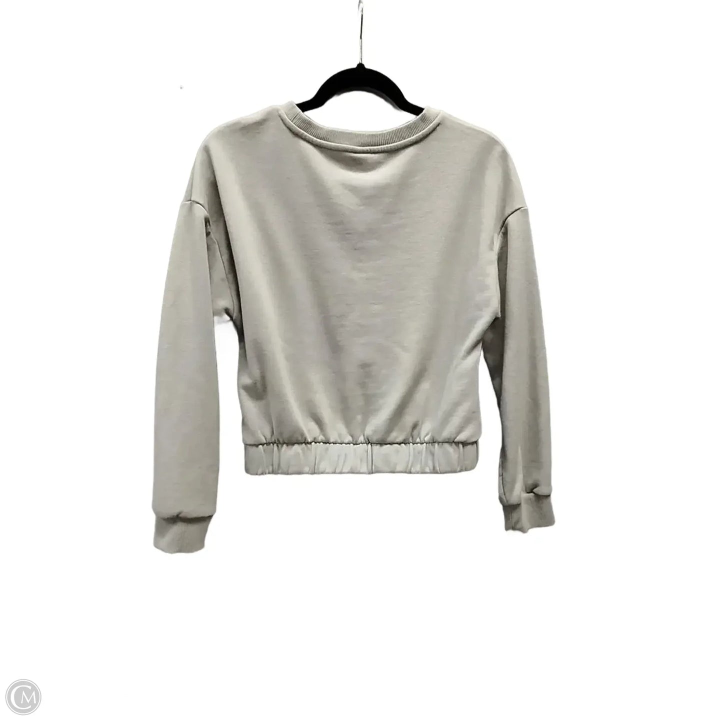 Sweatshirt Crewneck By 90 Degrees By Reflex In Grey, Size: S