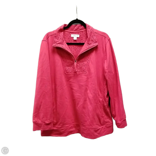 Sweatshirt Collar By Coldwater Creek In Red, Size: Xl