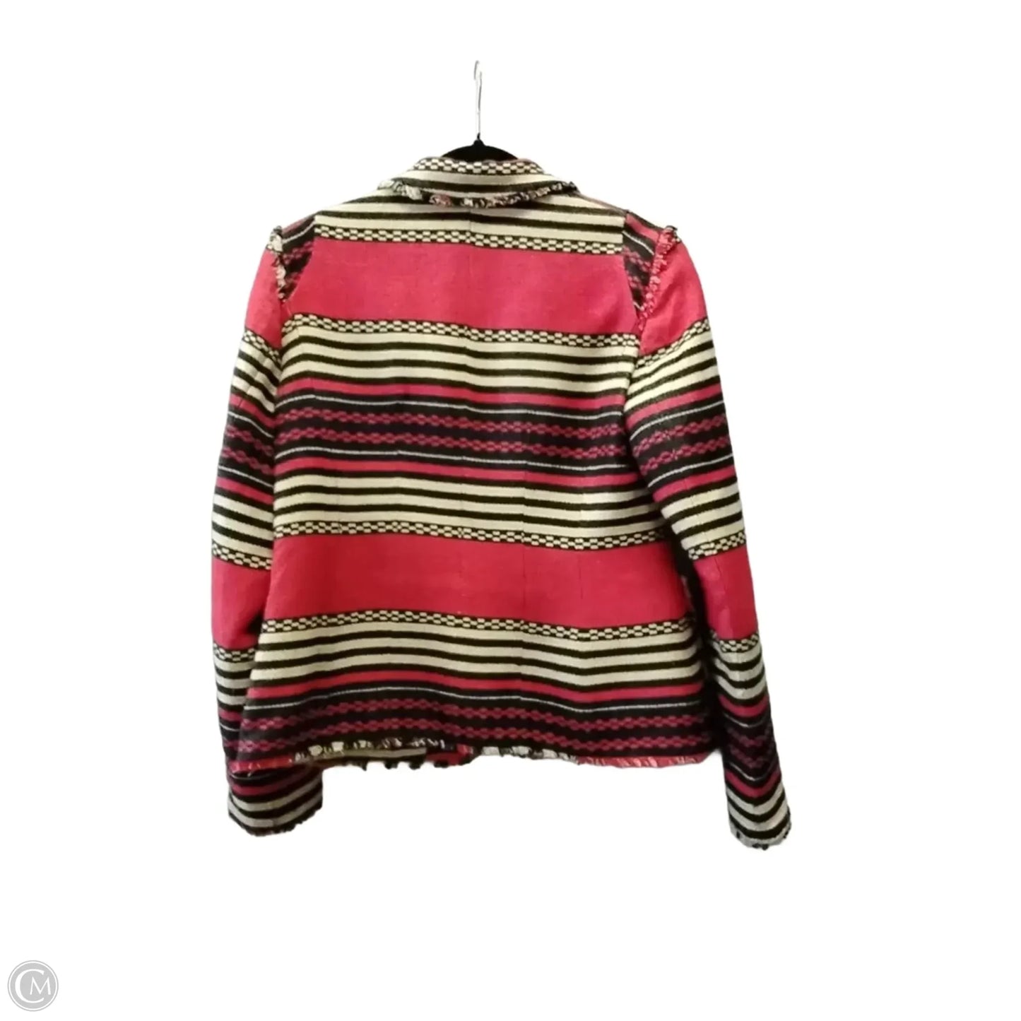 Blazer By Jones New York In Striped Pattern, Size: 4