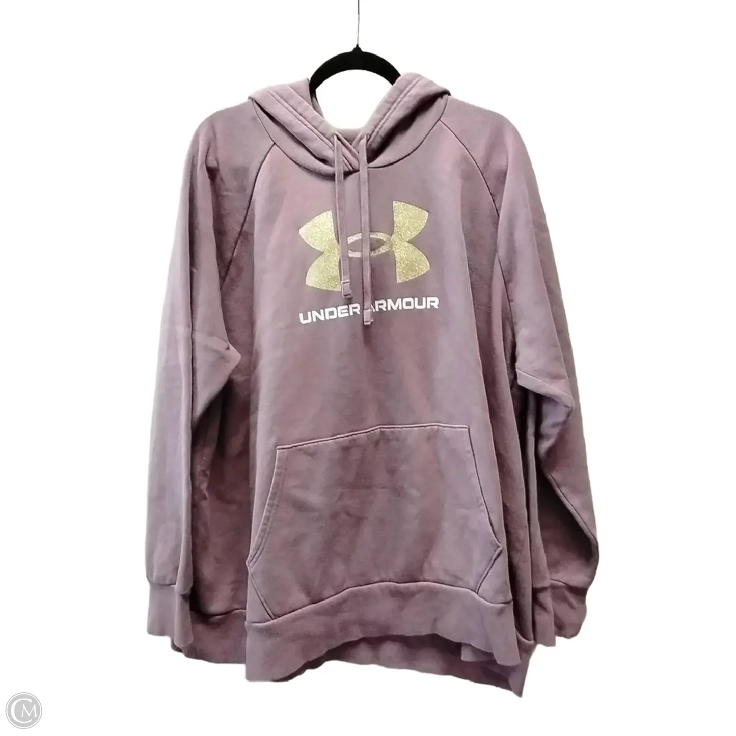 Athletic Sweatshirt Hoodie By Under Armour In Purple, Size: 3x
