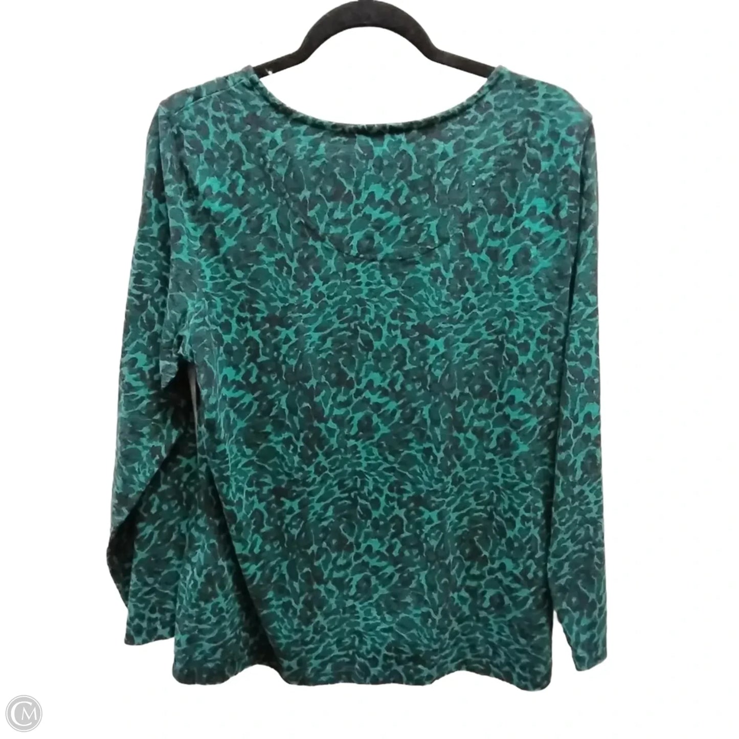 Top Long Sleeve By Christopher And Banks In Green, Size: Xl