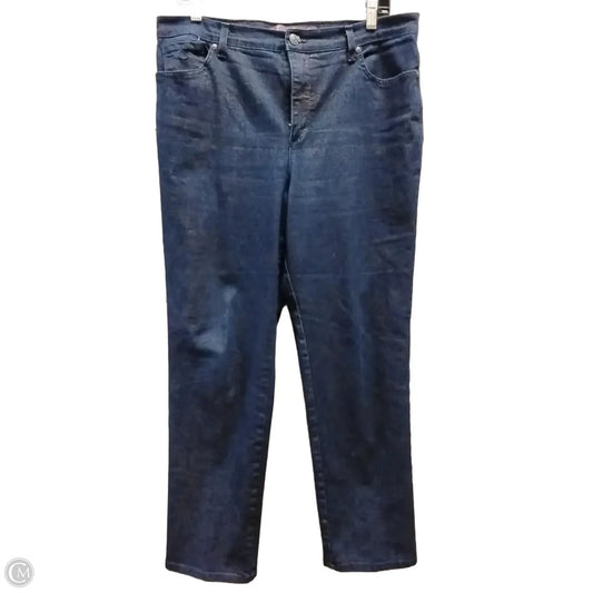 Jeans Straight By Gloria Vanderbilt In Blue, Size: 14