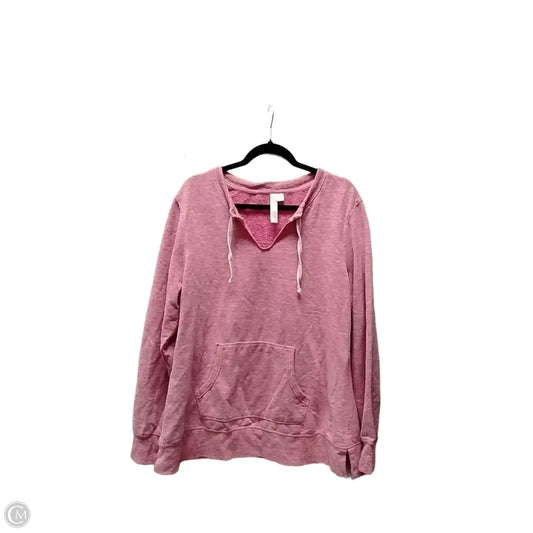 Sweatshirt Collar By Green Tea In Pink, Size: Xxl
