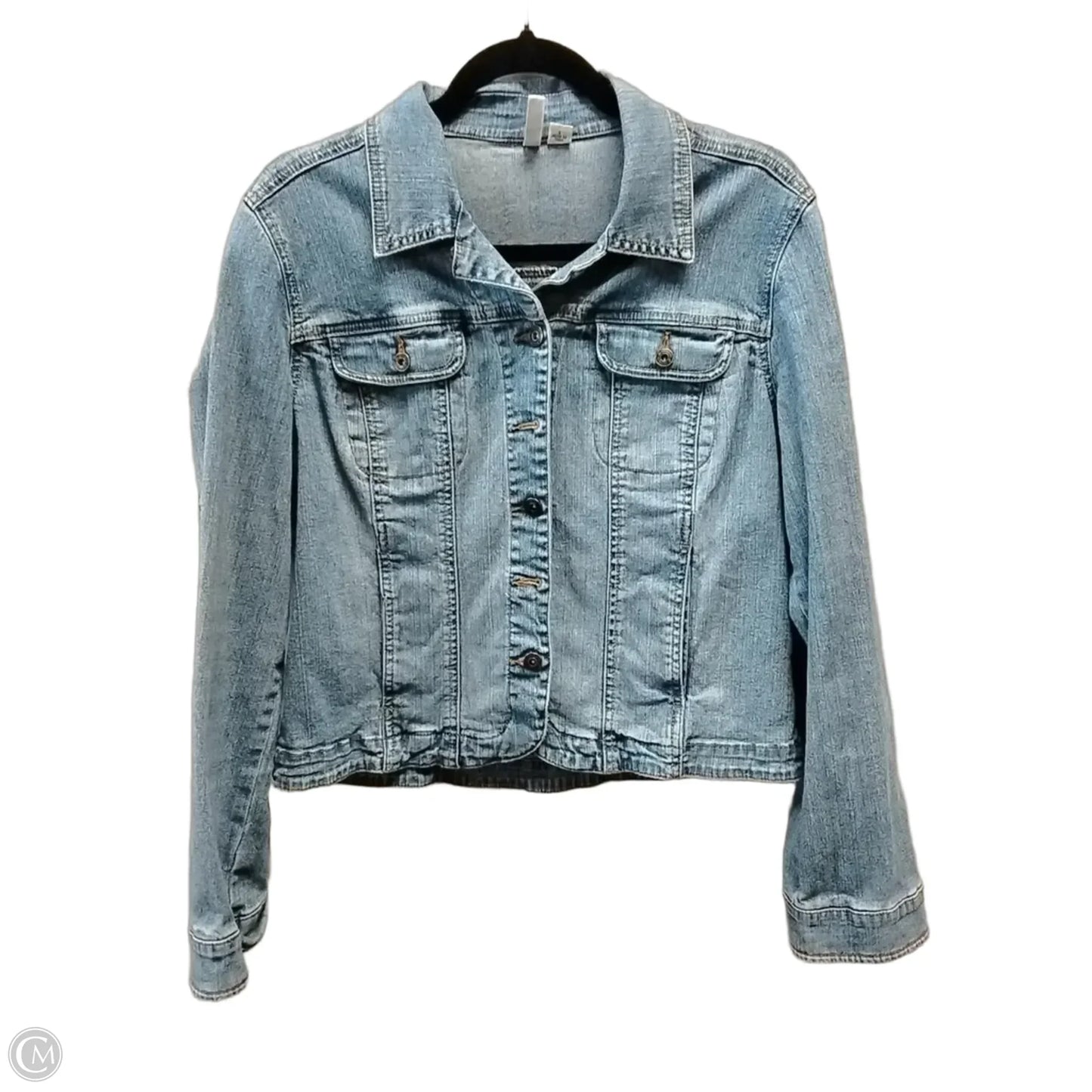 Jacket Denim By St Johns Bay In Blue, Size: L
