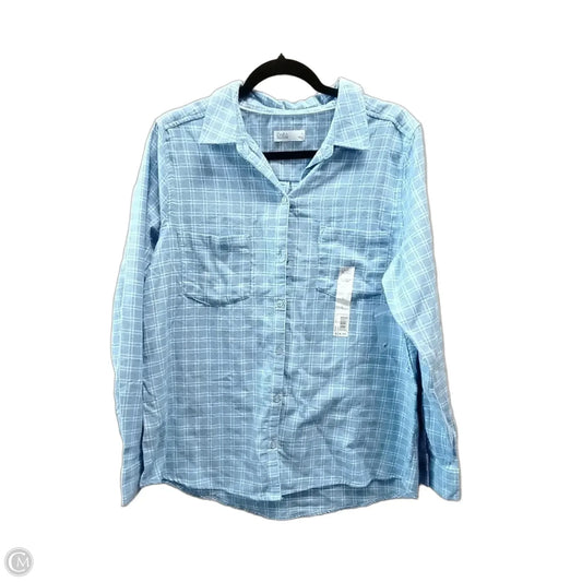 Top Long Sleeve By Croft And Barrow In Plaid Pattern, Size: L