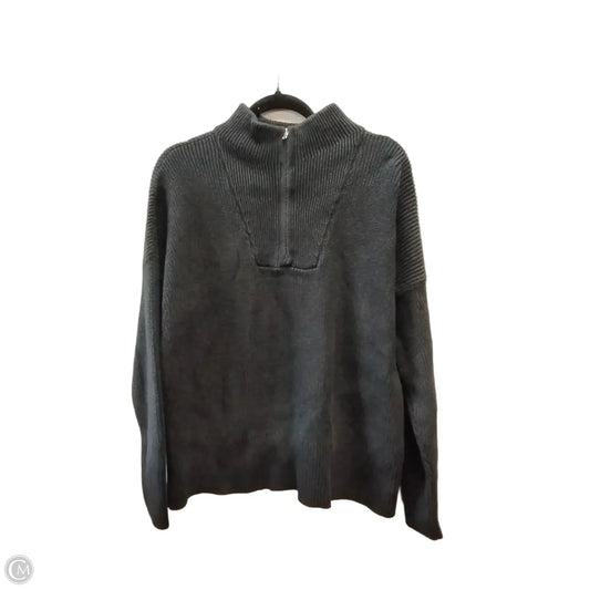 Sweatshirt Collar By Lands End In Black, Size: Lp