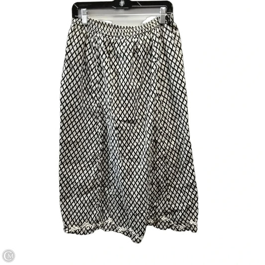 Skirt Maxi By Pure Jill In Black & Cream, Size: S