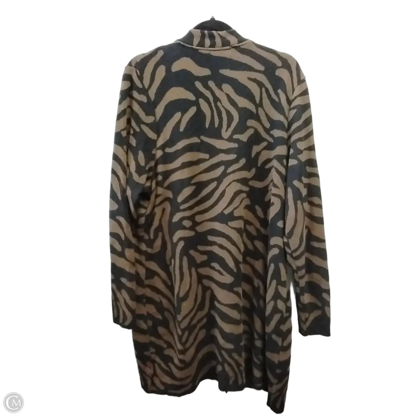 Sweater Cardigan By Charter Club In Animal Print, Size: 3x