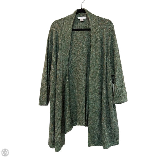 Cardigan By Cj Banks In Green, Size: 3x
