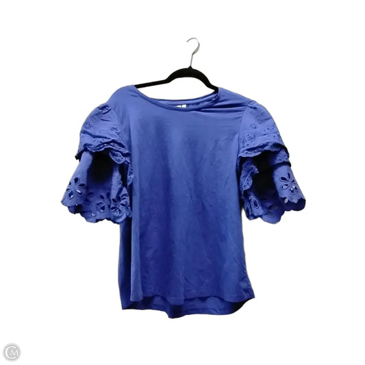 Top Short Sleeve By Chicos In Blue, Size: 2