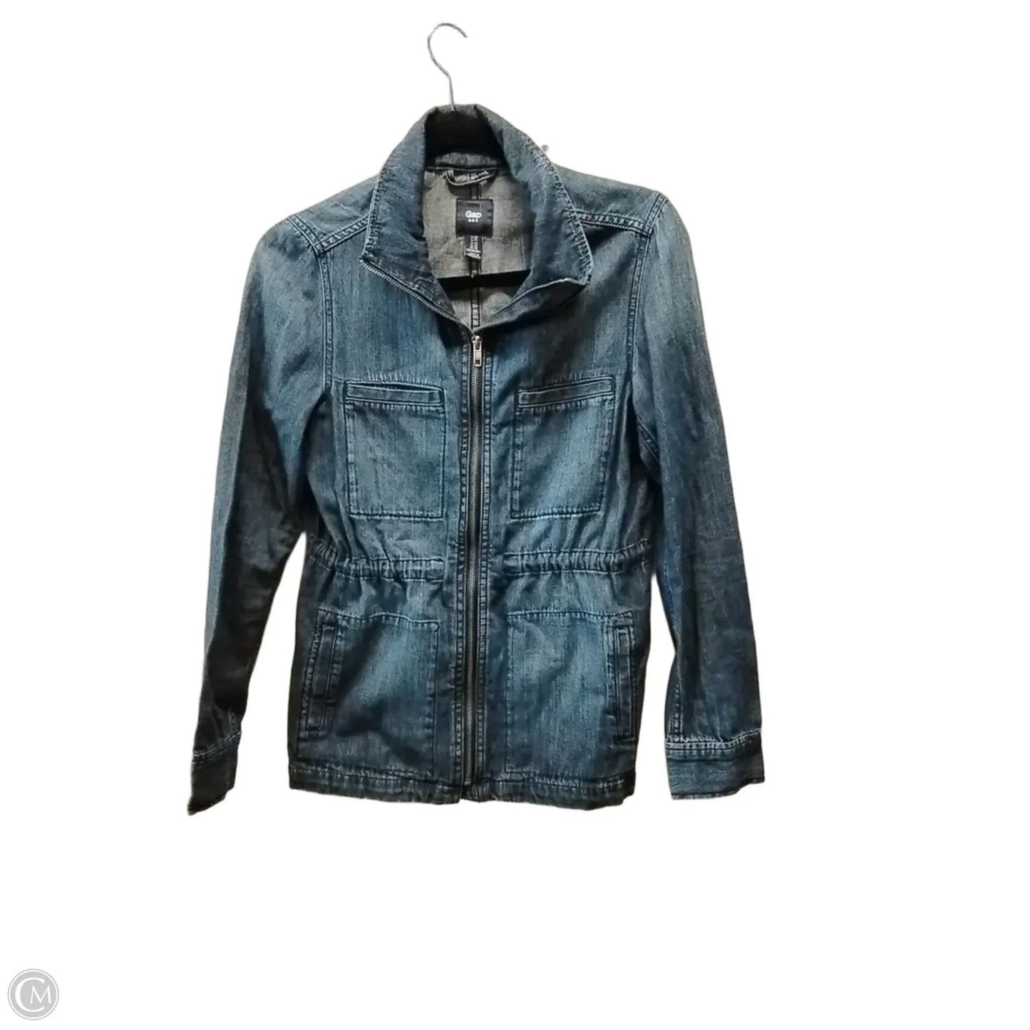 Jacket Denim By Gap In Blue, Size: M