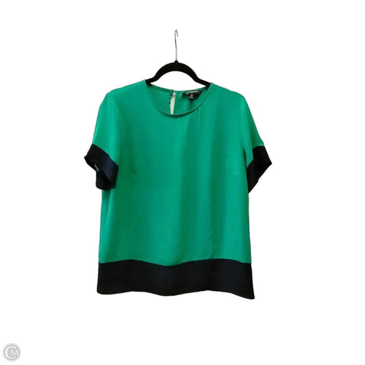 Blouse Short Sleeve By Banana Republic In Green, Size: M